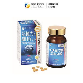 [Chức năng] Viên uống bạch quả FFC Ginkgo FINE JAPAN duy trì trí nhớ lọ 90 viên