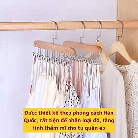 Mua Móc treo đa năng bằng gỗ treo áo lót áo bra túi xách gọn tủ quần áo
