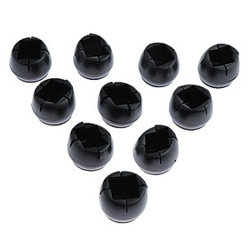 10Pcs Silicone Caps Felt Pads Furniture Cups for Sqare & Round Chair Leg