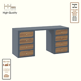 [Happy Home Furniture] BANA, Bàn làm việc 8 ngăn kéo, 160cm x 55cm x75cm ( DxRxC), BAN_069