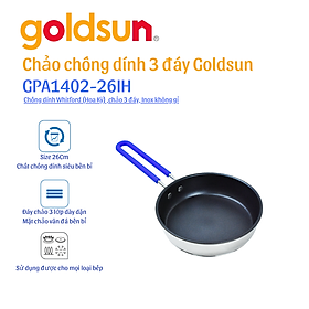 Mua Chảo inox chống dính Goldsun GPA1402-26IH Hàng chính hãng