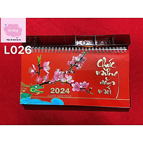 Lịch Tết 2024 - Xuân Giáp Thìn - Lịch để bàn 52 tuần khổ 15x27 -NXB Văn Hóa