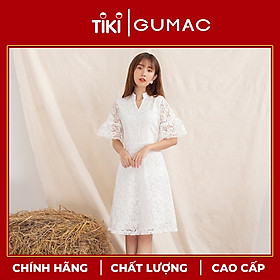 Đầm váy nữ DA10113 GUMAC thiết kế ren tay loe