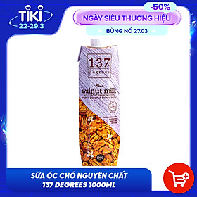 Sữa Hạt Óc Chó Nguyên Chất 137 DEGREES 1000ml