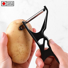 Dụng cụ bào vỏ lưỡi xoay inox Echo Metal hàng Made in Japan