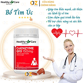 Bổ tim Úc Healthy Care CoEnzyme Q10 150mg giúp duy trì sức khỏe tim mạch