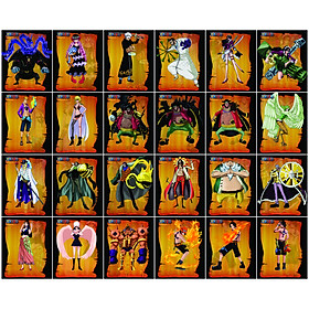Combo 20 Poster nhân vật One Piece - Khổ trung 20.3cm x 24.7cm