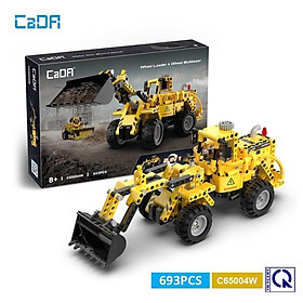 Đồ Chơi Lắp Ráp xếp hình Máy Xúc Ủi 2in1 - CADA C65004W