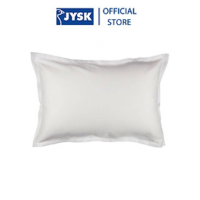 Mua Vỏ gối cotton sateen | JYSK Sally | trắng | R50xD70cm