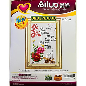 Mua Tranh thêu chữ thập Gia đình AL56701  kích thước 62 x 91 cm