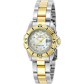 Invicta Women's 6895 Pro-Diver Stainless Steel 18k Yellow Gold-Plated and Mother-of-Pearl Bracelet Watch