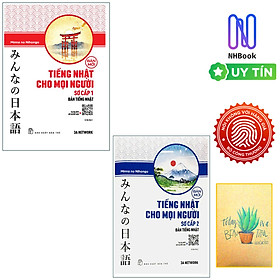 Mua Combo 2 Cuốn Giao Trinh Minna No Nihongo Tiếng Nhật Cho Mọi Người Trinh độ Sơ Cấp 1 Va 2 Bản Tiếng Nhật Tặng Sổ Tay Vdt Tại Nhbook