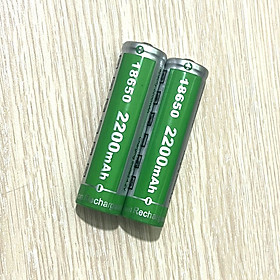 Mua Combo 2 Pin Sạc 18650 3.7V Xanh Lá Dung Lượng Thật 2200mAh