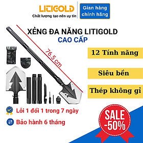 Xẻng Quân Dụng Đa Năng LTG-1598 Cao Cấp - Nhiều Chức Năng, Làm Từ Thép Không Gỉ