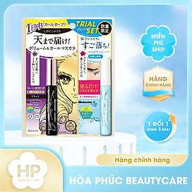 Set Vỉ Mascara Nâng Rậm Dày Mi Và Mascara Tẩy Trang Mi Kissme Heroine Make (Set 2 cây)