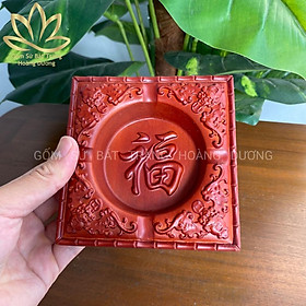 Mua GẠT TÀN gỗ hương khắc CHỮ PHÚC 13 x 13 x 2 cm