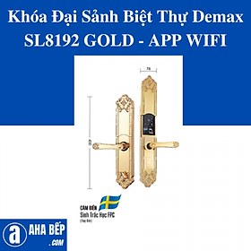 Mua KHÓA ĐẠI SẢNH BIỆT THỰ DEMAX SL8192 GOLD - APP WIFI - HÀNG CHÍNH HÃNG