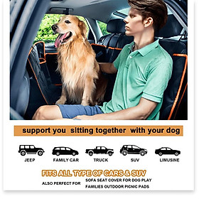 Miếng lót ghế cho thú cưng trên ô tô DOG CAR SEAT COVER UPGRADED - Đồng Hành cùng Thú Cưng