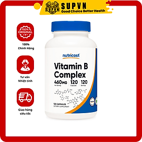 Nutricost Vitamin B Complex 460mg- Giảm Mệt Mỏi, Căng Thẳng