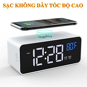 Mua Đồng Hồ Báo Thức Điện Tử Kiêm Sạc Không Dây Cao Cấp