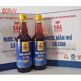 Thùng 6 chai nước mắm 584 Nha Trang 25 độ đạm