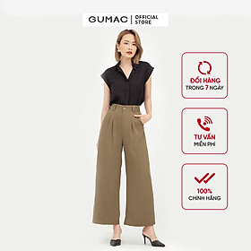 Áo kiểu nữ sát nách giấu nút AB578 GUMAC