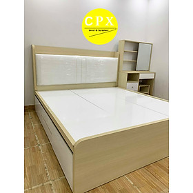 Giường ngủ bọc nệm 4 hộc kéo gỗ MDF CPX-G22