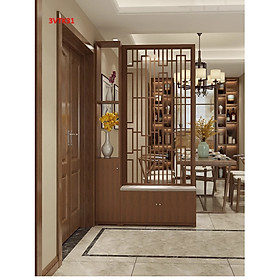 Mua Vách ngăn phòng khách nhà bếp  Tủ kệ vách ngăn phòng 3VTK31 - Nội thất lắp ráp Viễn Đông Adv