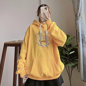 Áo Hoodie Nỉ Ngoại Bông Dày Dặn Form Rộng Dơi Tay Phồng Chất Vải Dày Mịn Không Xù Lông_Nón Rộng 2 Lớp_Unisex Nam Nữ Ok