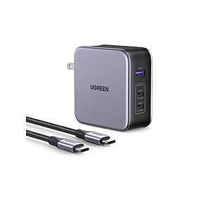 Mua GaN Cốc Sạc Nhanh GaN 100W USB-C USB-A | Sạc nhanh 100W | Cổng vào: AC 100-240V  50/60Hz | Bảo Hành 1 đổi 1