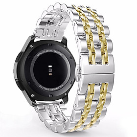 Dây Thép Mắt Xích Đúc Cho Đồng Hồ Samsung Galaxy Watch 46, Gear S3, Huawei GT, Fossil (Size 22mm)