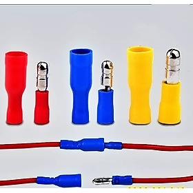 Mua Siêu rẻ với bộ 50 cái đầu cốt tròn nối dây điện rất tiện dụng nhiều màu sắc