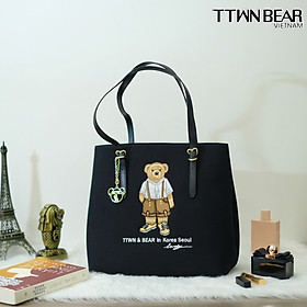 Túi tote da DV870 TTWN BEAR đeo chéo thời trang công sở