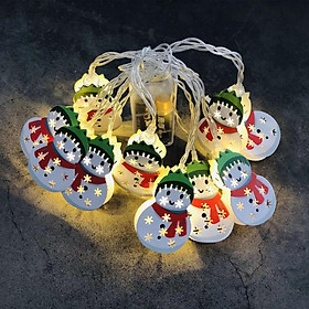 Dây Đèn Trang Trí Giáng Sinh Dễ Lắp Đặt dùng pin AA, đèn Noel Christmas light interior decorate accessory