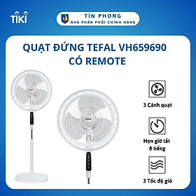 Mua Quạt đứng Tefal VH659690 - Có Remote - Loại motor  Bạc thau - 3 cánh quạt - Công suất 55W - Công nghệ Pháp - Hàng chính hãng