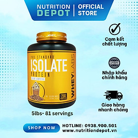 Sữa tăng cơ Wheylabs Pro Standard Isolate Protein Hộp 2.27 kg (81 lần dùng) - Nutrition Depot
