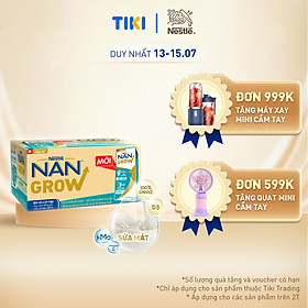 Thùng sữa bột pha sẵn Nestlé NANGROW 6(4x180ml) sữa mát công thức từ Thụy Sĩ với 100% Canxi giúp bé cao lớn vượt trội dành cho bé từ 1 tuổi