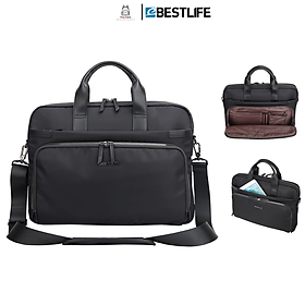 Túi xách Laptop 14 inch BESTLIFE Elegant - Túi với Chất liệu Nylon + PU kháng nước - Mã BBC-3464 - Bảo hành Chính hãng 02 năm - Nhiều ngăn tiện dụng