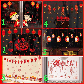 Mua Decal trang trí tết - nhiều mẫu tết - KHÁCH TỰ CHỌN ( KÈM VIDEO THẬT )