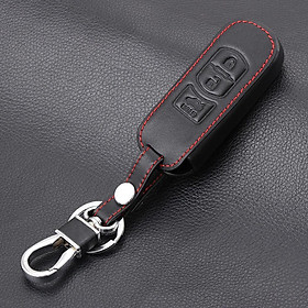 Bao Da Chìa Khóa Dành Cho Xe Mazda 3, Mazda 2, Mazda CX5 (Da Thật) Logo 3D