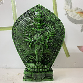 Mua Tượng Phật Bà Quan Âm nghìn mắt nghìn tay đứng tòa sen - Cao 19cm - Tượng 1 Mặt