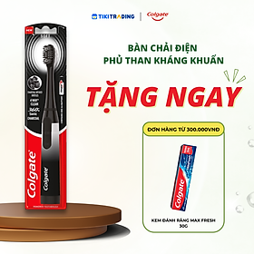Bàn chải điện Colgate Sonic 360 Charcoal với lông chải phủ than kháng khuẩn
