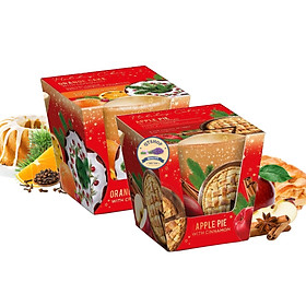 Combo 2 Ly nến thơm tinh dầu Bartek Holiday Cakes 115g QT0042 - bánh cam, táo, trang trí, thơm phòng, thư giãn, hỗ trợ khử mùi (giao mẫu ngẫu nhiên)