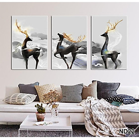 Mua Tranh treo tường CAO CẤP 3 bức phong cách hiện đại Bắc Âu 18  tranh cô gái trang trí phòng khách  phòng ngủ  phòng ă