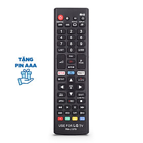 Remote điều khiển cho smart TV LG, Internet TV, tivi thông minh loại ngắn tặng kèm pin