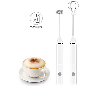 Máy đánh trứng, tạo bọt cà phê mini cầm tay NQ01 kích thước nhỏ gọn, tiện dụng - Trắng