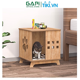 Nhà cho mèo thiết kế xinh xắn, nhà dành cho thú cưng hiện đại, thoáng mát thương hiệu GAPI - GP206