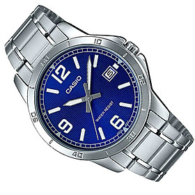 Đồng hồ dây thép không gỉ Casio Anh Khuê MTP-V004D-2BUDF