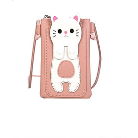 Túi đựng điện thoại - túi đeo chéo mini bag hình chú mèo đáng yêu