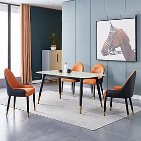 Mua Bộ bàn ăn mặt đá M5 Juno Sofa chân sắt sơn tĩnh điện hiện đại